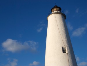 Ocracoke's lighthouse. Yes, that's an extension cord.